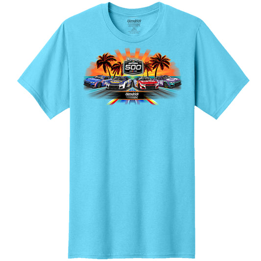 Hendrick Motorsports 2026 Daytona Tropical 4-Car T-shirt