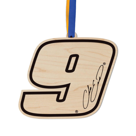 Chase Elliott #9 Wooden Ornament