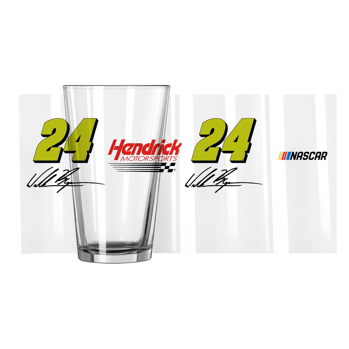 William Byron #24 16oz Gameday Alternate Pint Glass