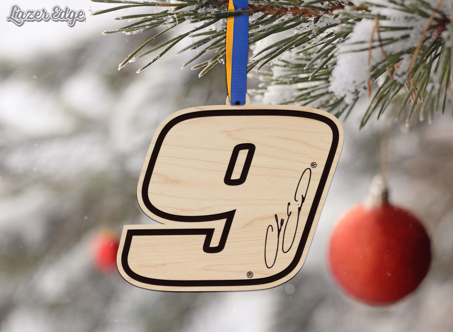 Chase Elliott #9 Wooden Ornament