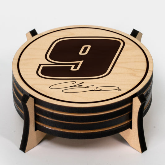 Chase Elliott #9 Wooden Coaster Set