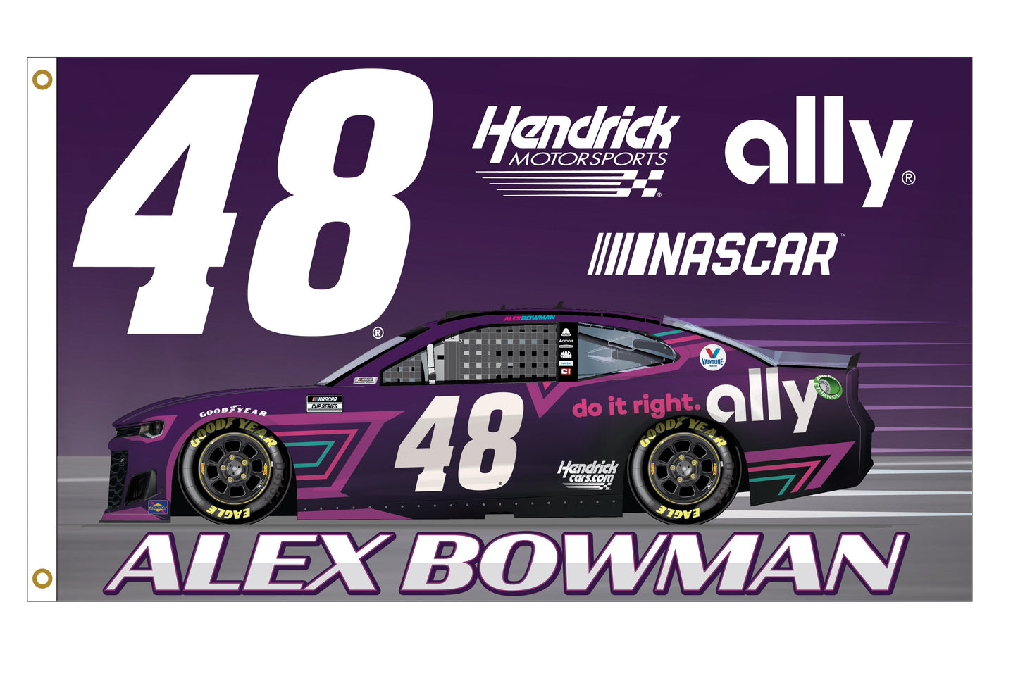 Alex Bowman #48 3' x 5' Flag
