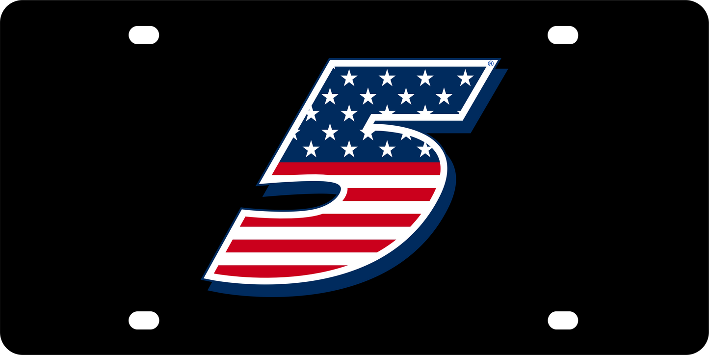 Kyle Larson #5 Patriotic Acrylic License Plate