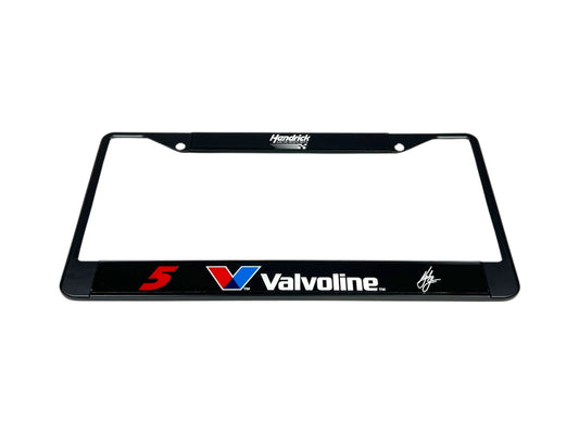 Kyle Larson #5 Valvoline Black License Plate Frame