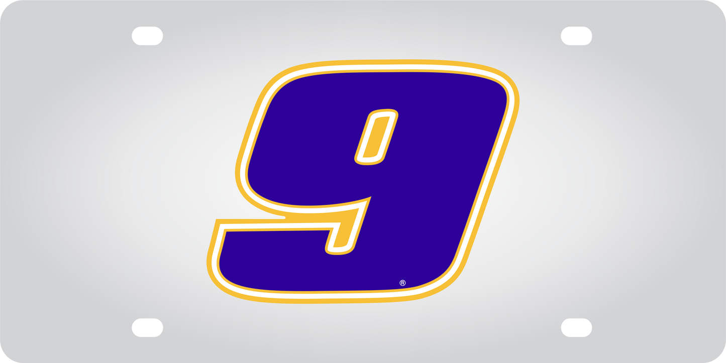 Chase Elliott #9 NAPA Stainless Steel License Plate