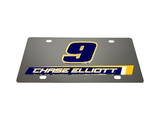Chase Elliott #9 NAPA Stainless Steel License Plate