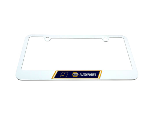 Chase Elliott #9 NAPA White License Plate Frame