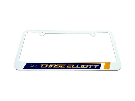 Chase Elliott #9 NAPA White License Plate Frame