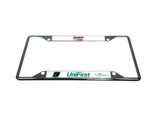 Chase Elliott #9 UniFirst Chrome License Plate Frame