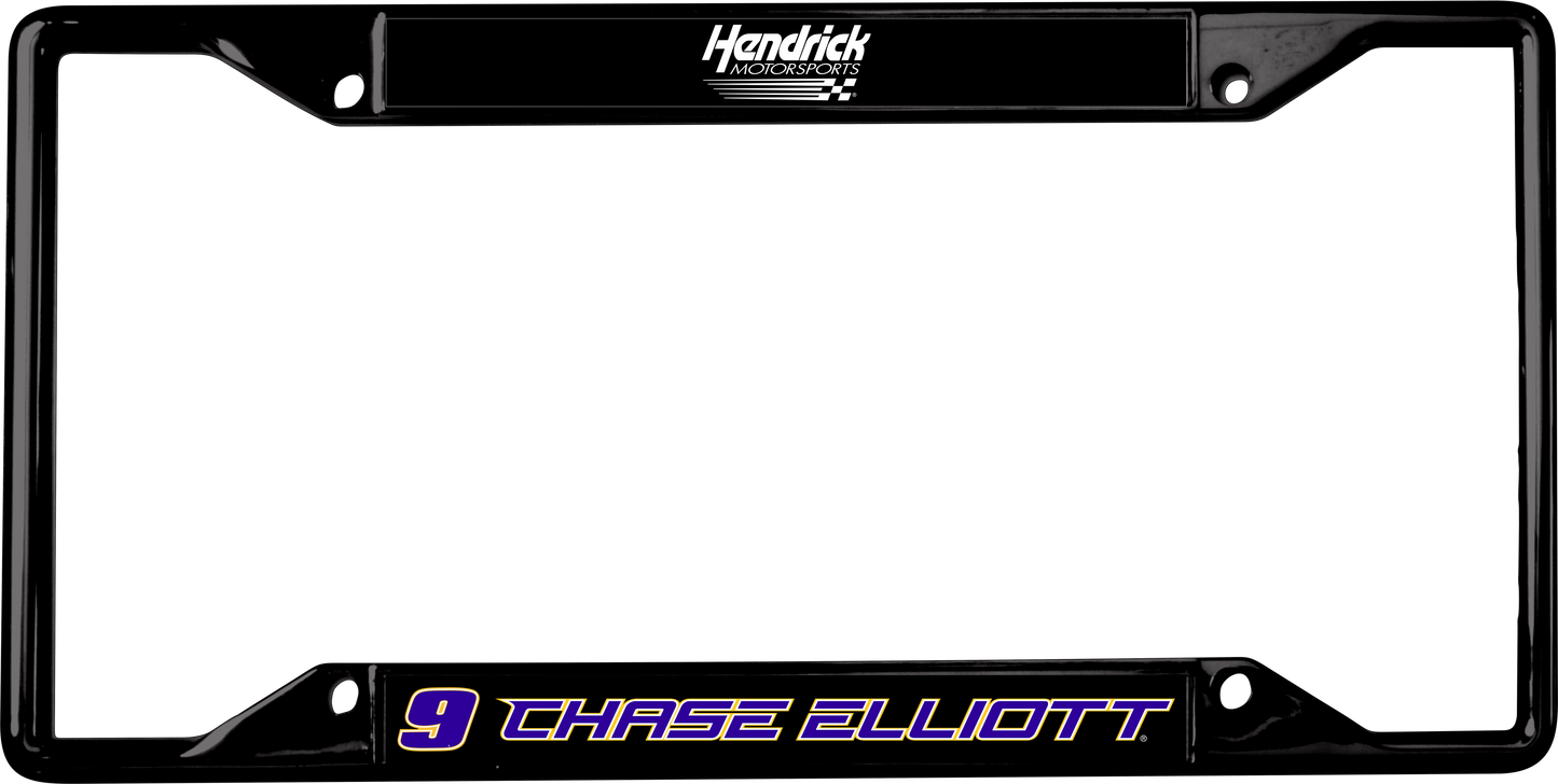 Chase Elliott #9 NAPA Name Rail Black License Plate Frame