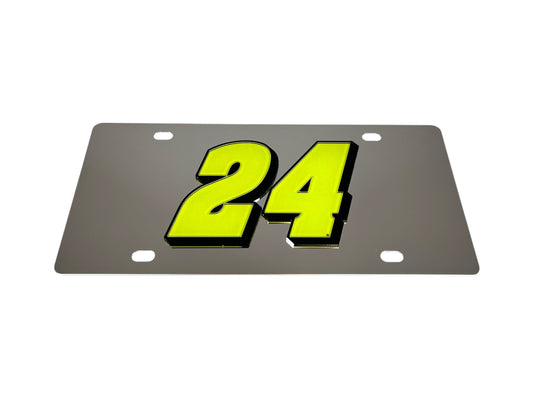 William Byron #24 Raptor Stainless Steel License Plate