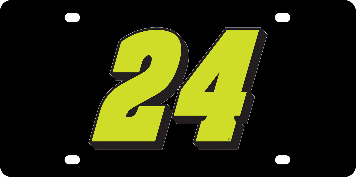 William Byron #24 Raptor Acrylic License Plate