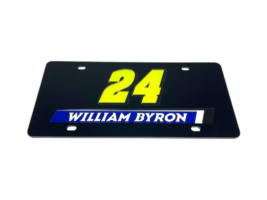 William Byron #24 Raptor Acrylic License Plate