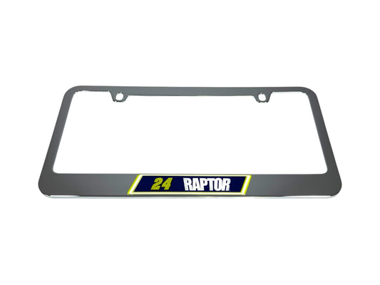 William Byron #24 Raptor Chrome License Plate Frame