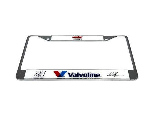 William Byron #24 Valvoline Chrome License Plate Frame