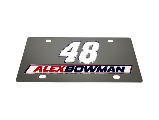 Alex Bowman #48 Ally Stainless Steel License Plate