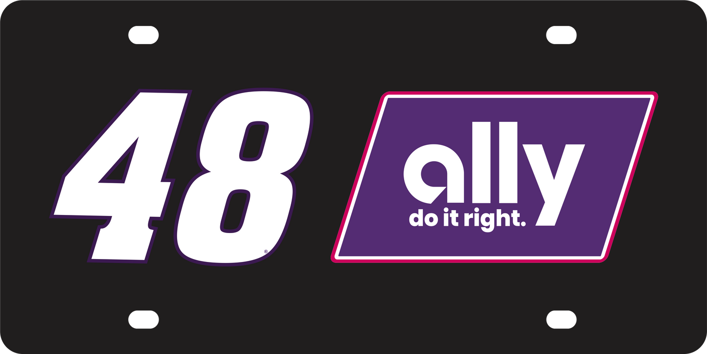 Alex Bowman #48 Ally Acrylic License Plate