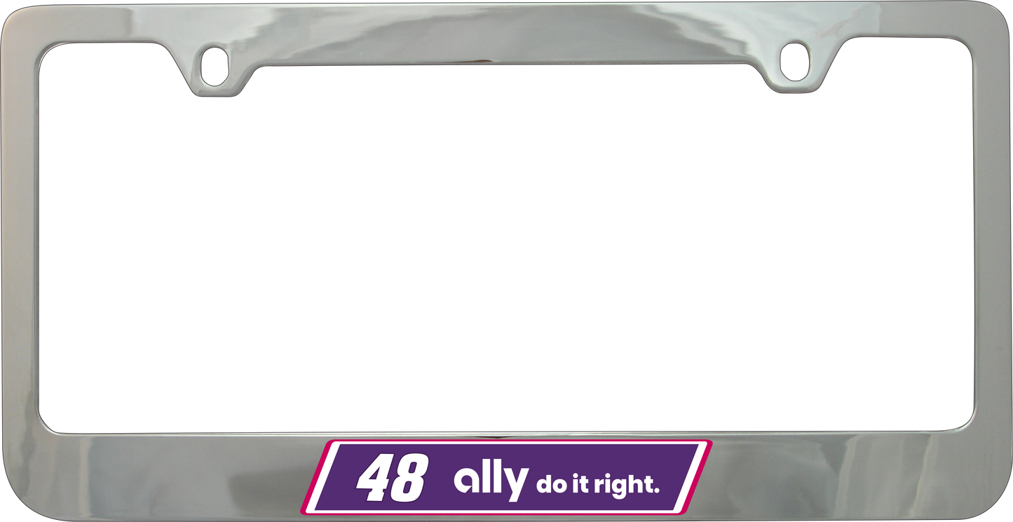 Alex Bowman #48 Ally Chrome License Plate Frame