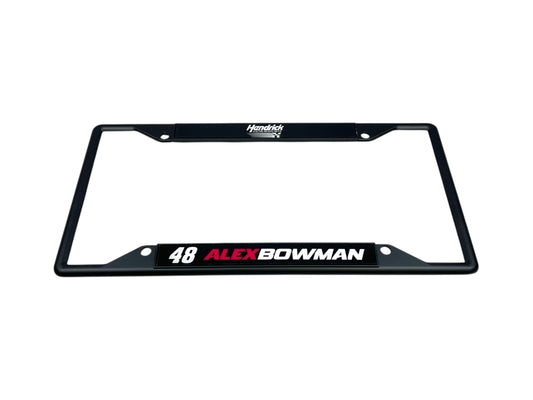 Alex Bowman #48 Ally Name Rail Black License Plate Frame