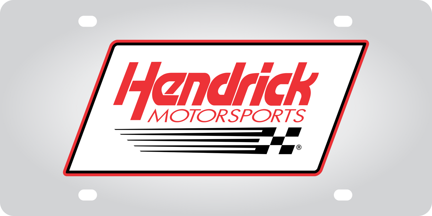 Hendrick Motorsports Stainless Steel License Plate