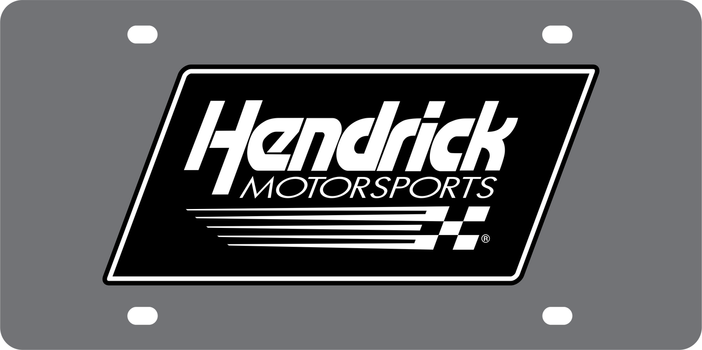 Hendrick Motorsports Carbon Steel License Plate