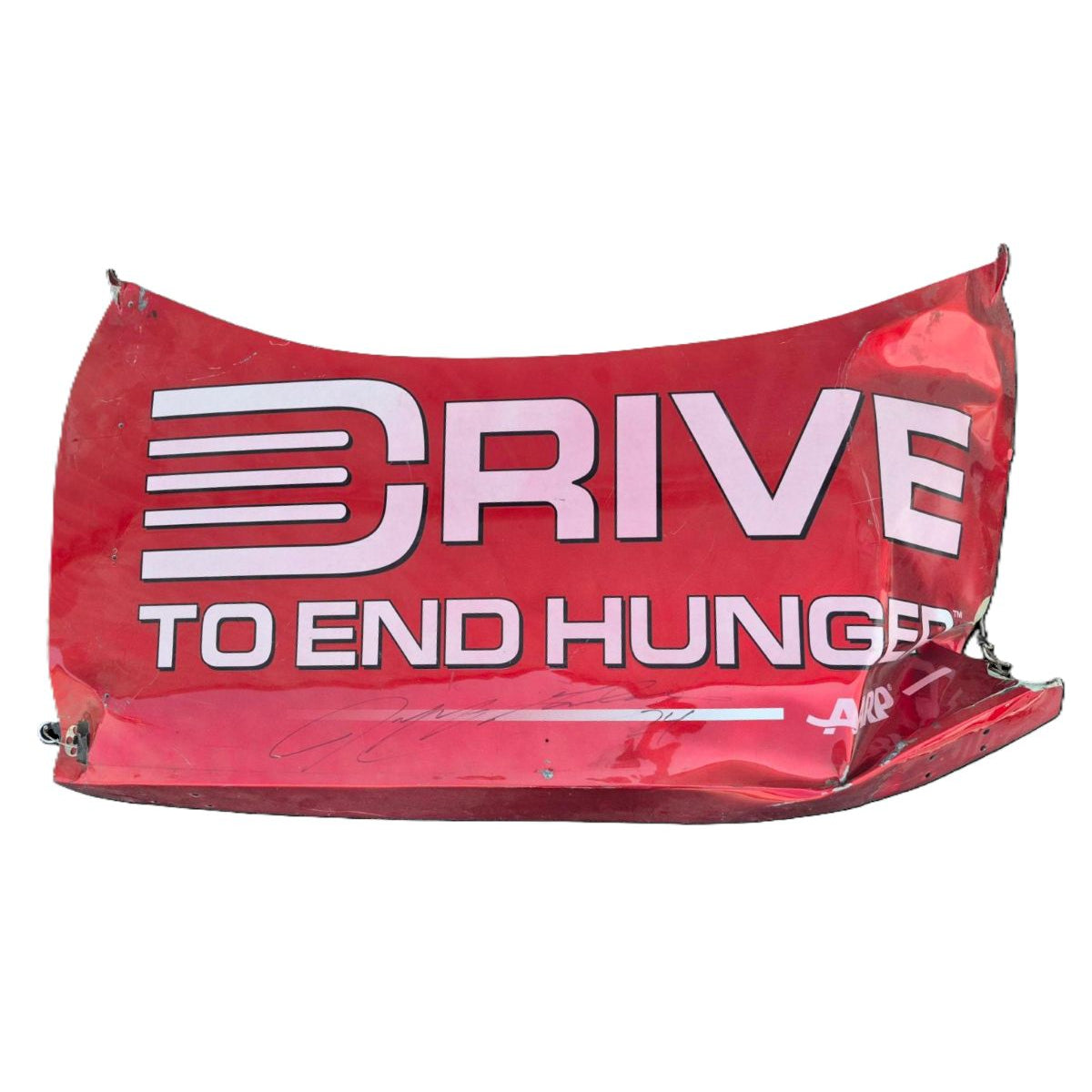 AUTOGRAPHED Race Used 2012 Jeff Gordon #24 Drive to End Hunger Decklid - Daytona Shootout