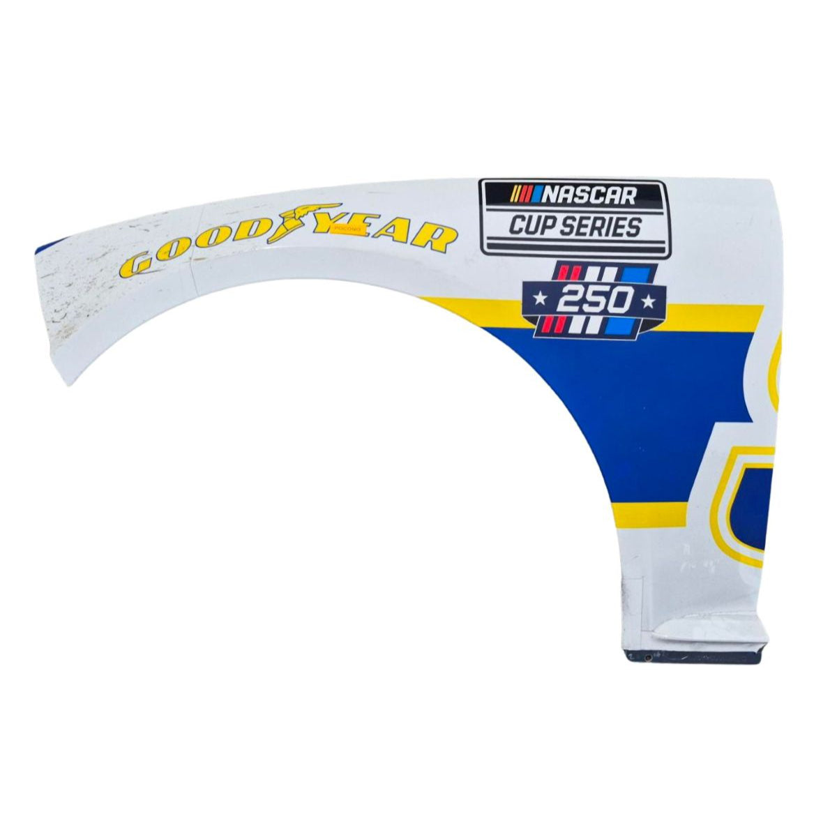 レア　DOWRY POLE PATRICK HUNT Race Used 2026 Chase Elliott #9 NAPA Left Front Fender - Pocono