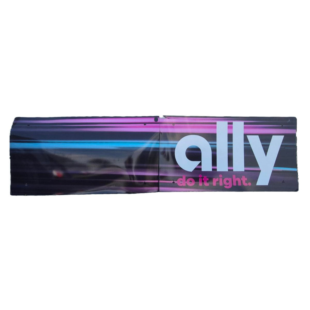 Race Used Hendrick Motorsports 2023 #48 Ally Night Scheme Pit Box Sign