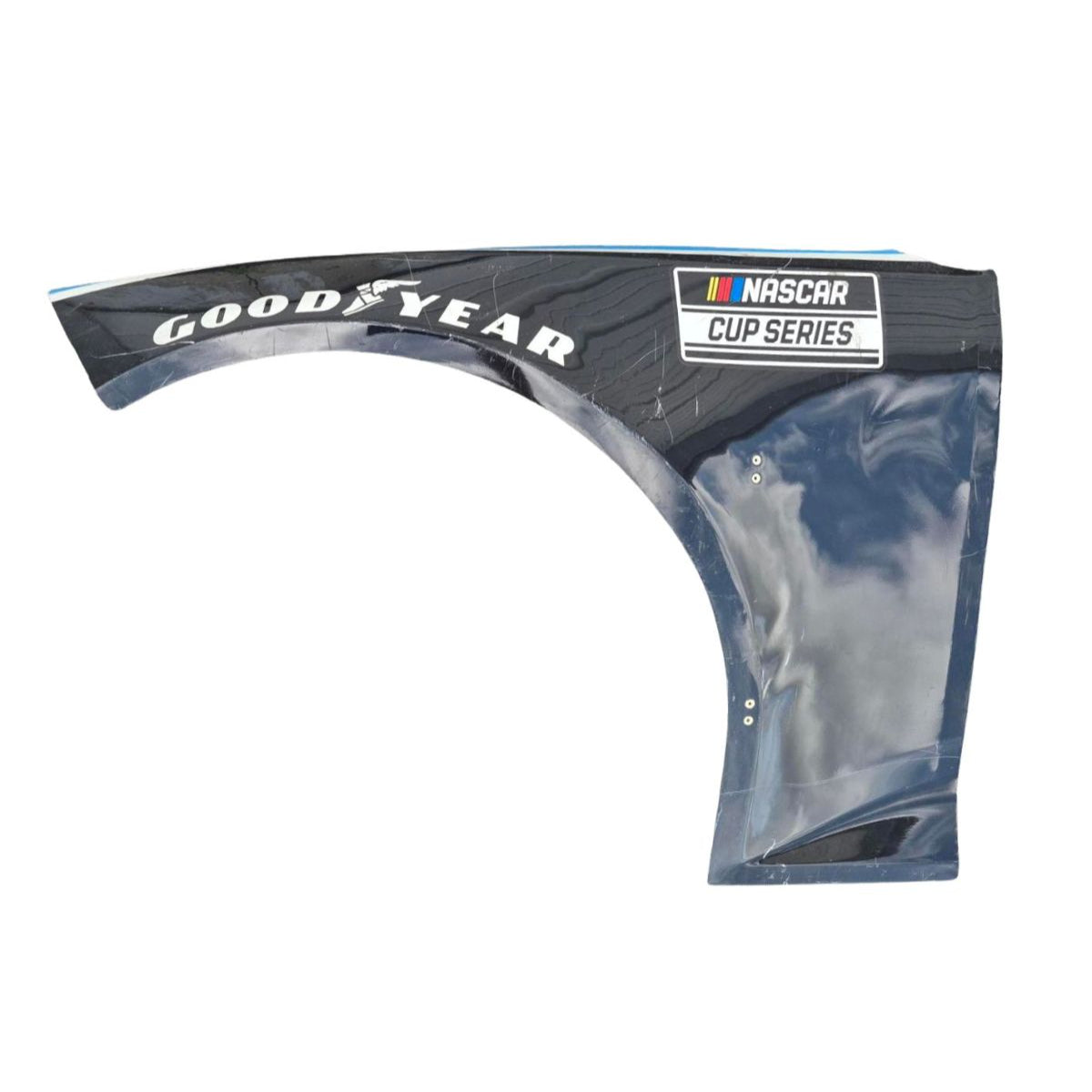 Race Used 2020 Jimmie Johnson #48 Ally Throwback Left Front Fender - Darlington, Southern 500