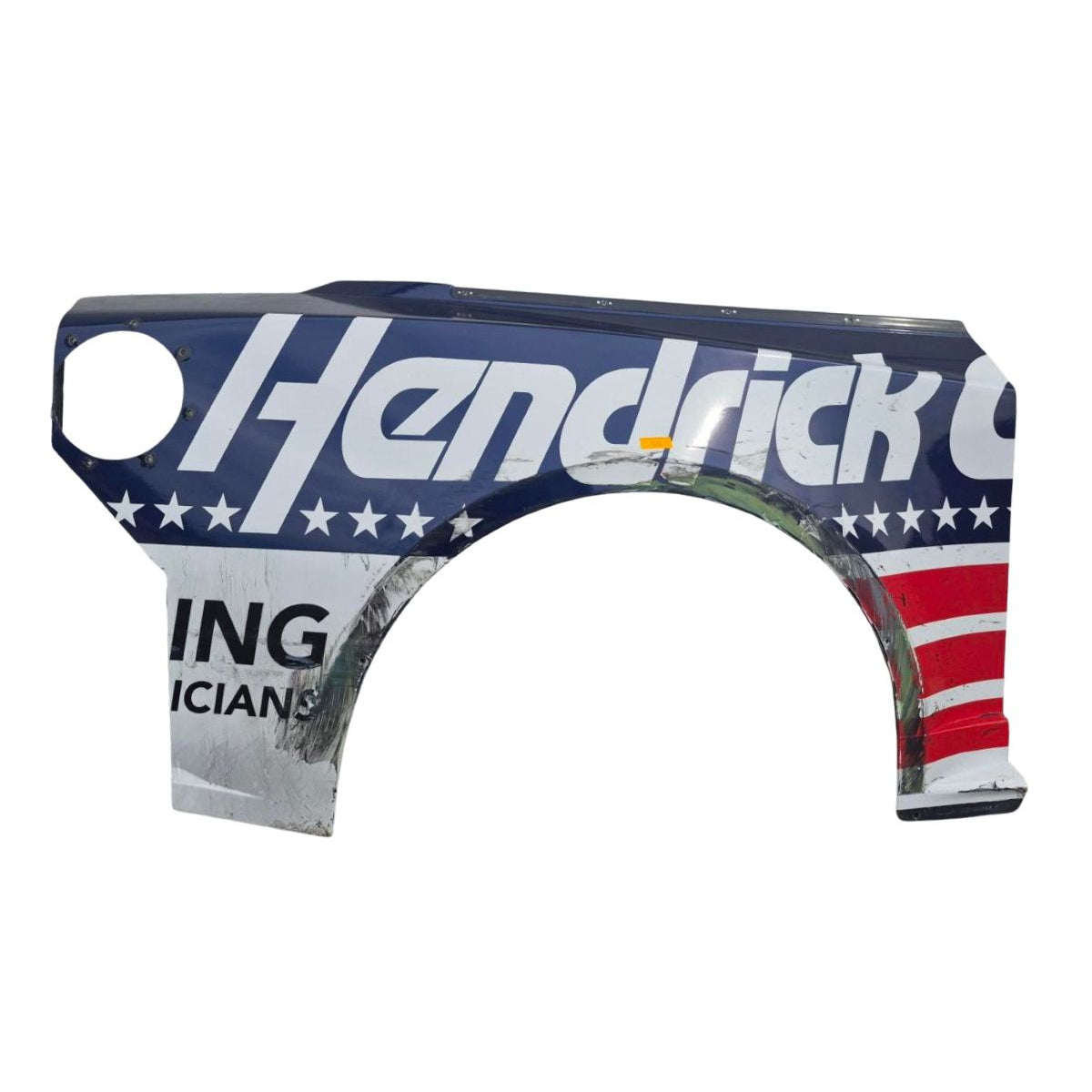 Race Used 2026 Kyle Larson #5 HendrickCars.com Patriotic Right Rear Quarter Panel - Inaugural Naval Base Coronado, Top 3, P.3