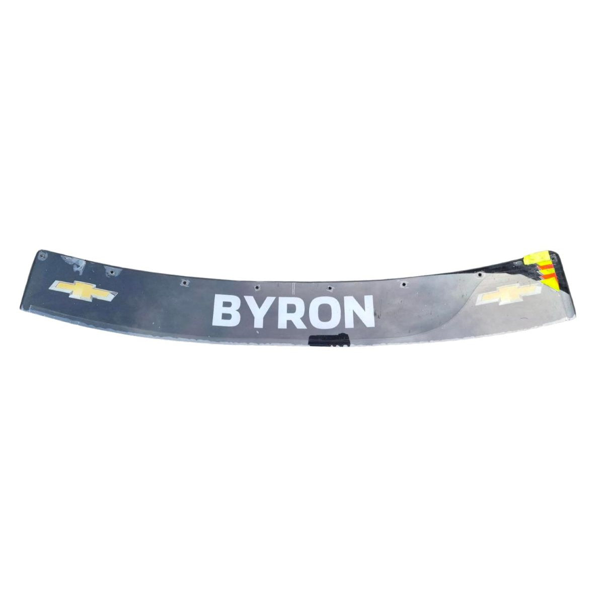 Race Used 2021 William Byron #24 Axalta Windshield Name Banner - Texas 2