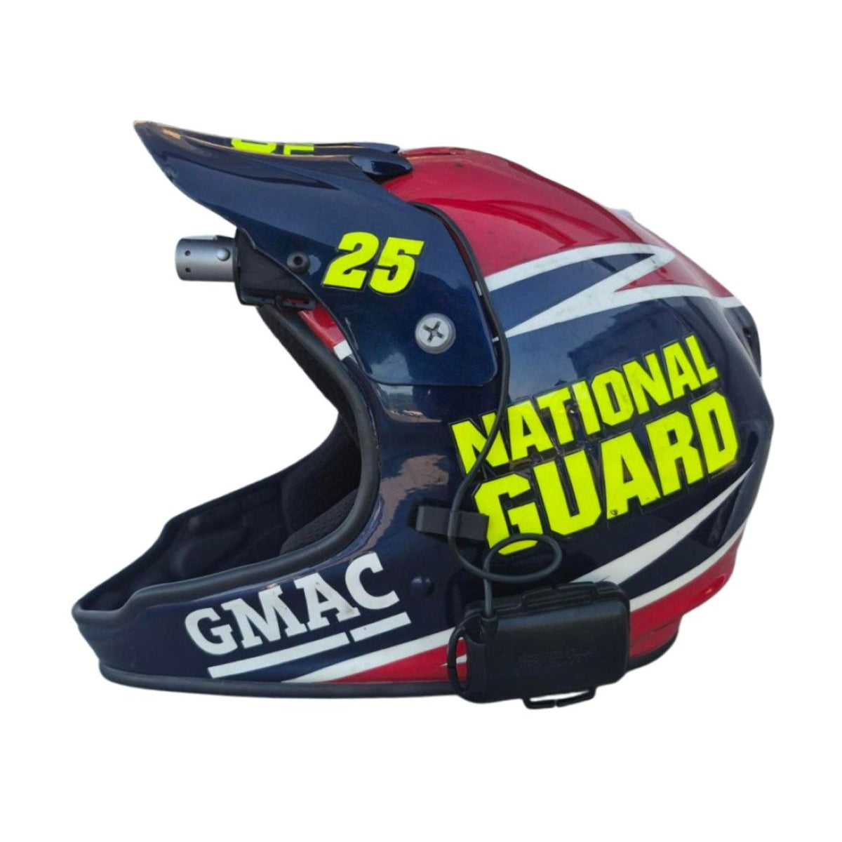 Race Used Hendrick Motorsports #25 National Guard Pit Helmet