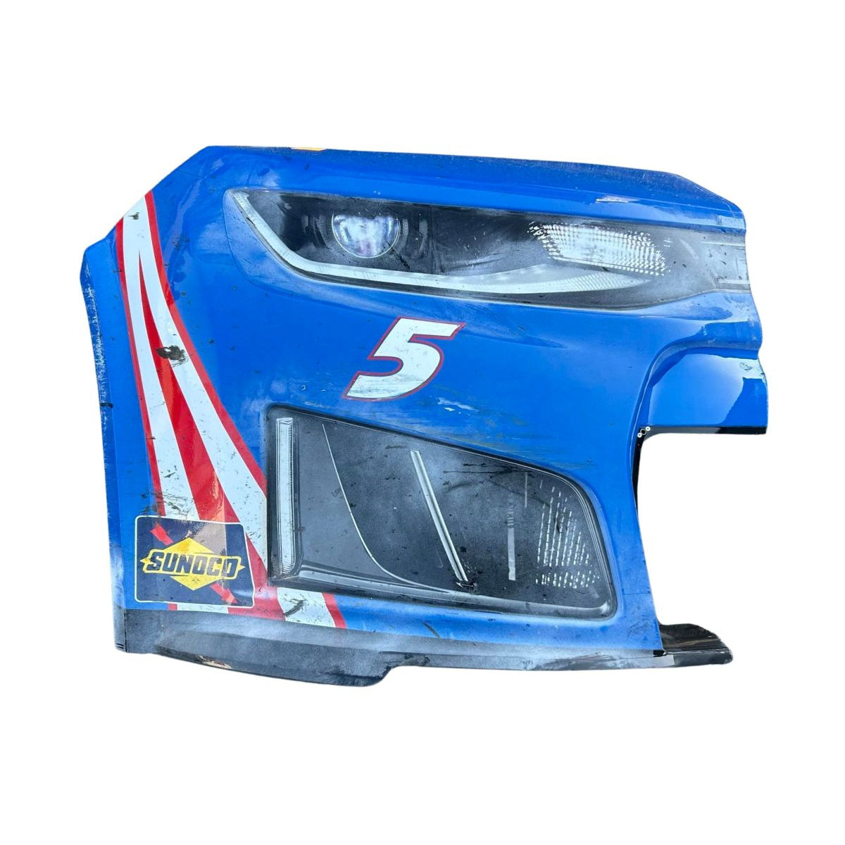 Race Used 2026 Kyle Larson #5 HendrickCars.com Right Front Nose - Sonoma, Top 5, P.4