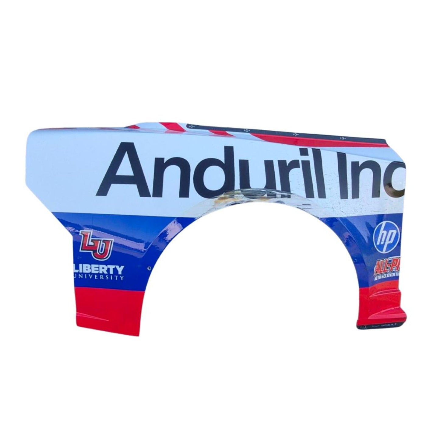 Race Used 2026 William Byron #24 Anduril Right Rear Quarter Panel - Chicagoland Return, Top 5, P.4