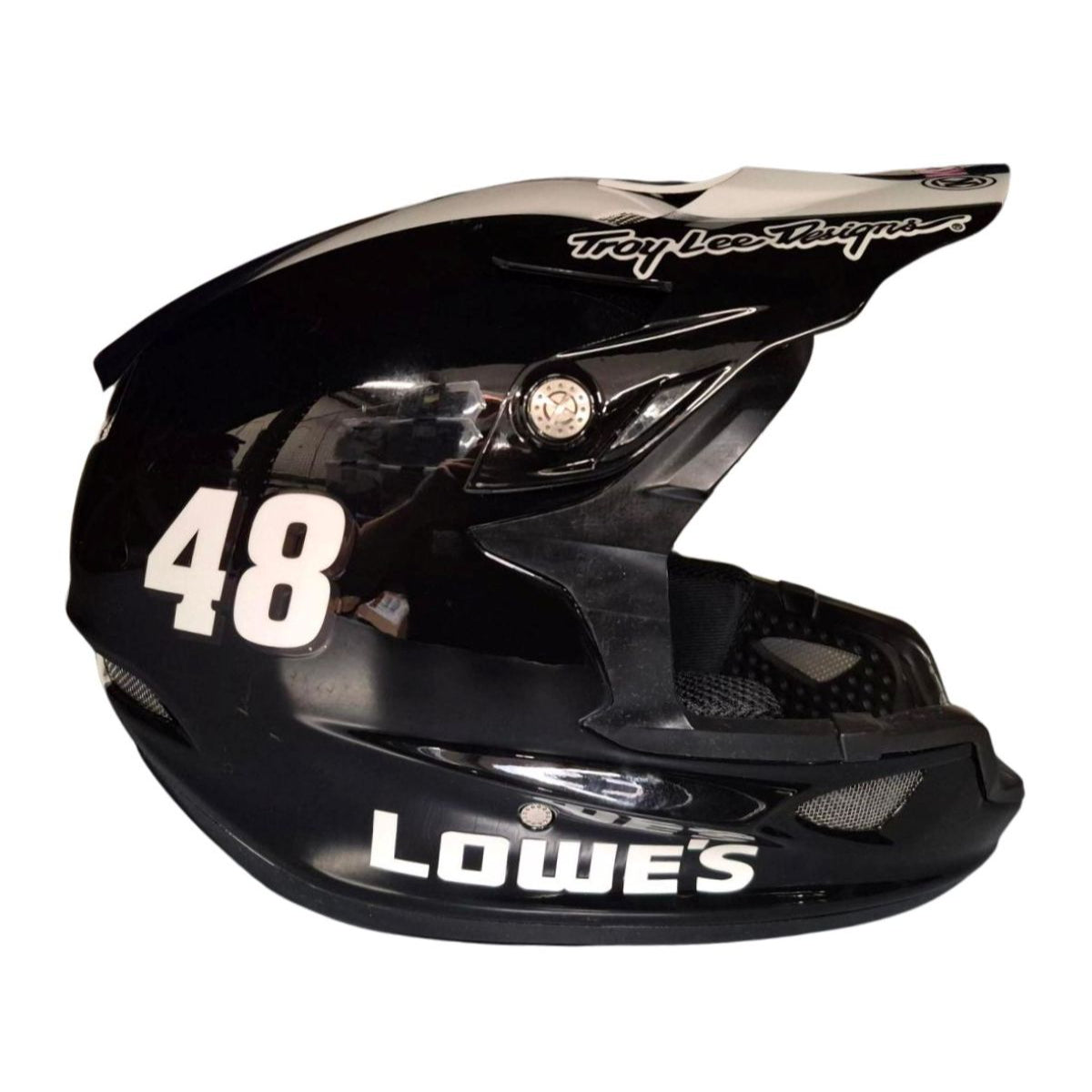 Race Used Hendrick Motorsports #48 Lowe's Pit Helmet