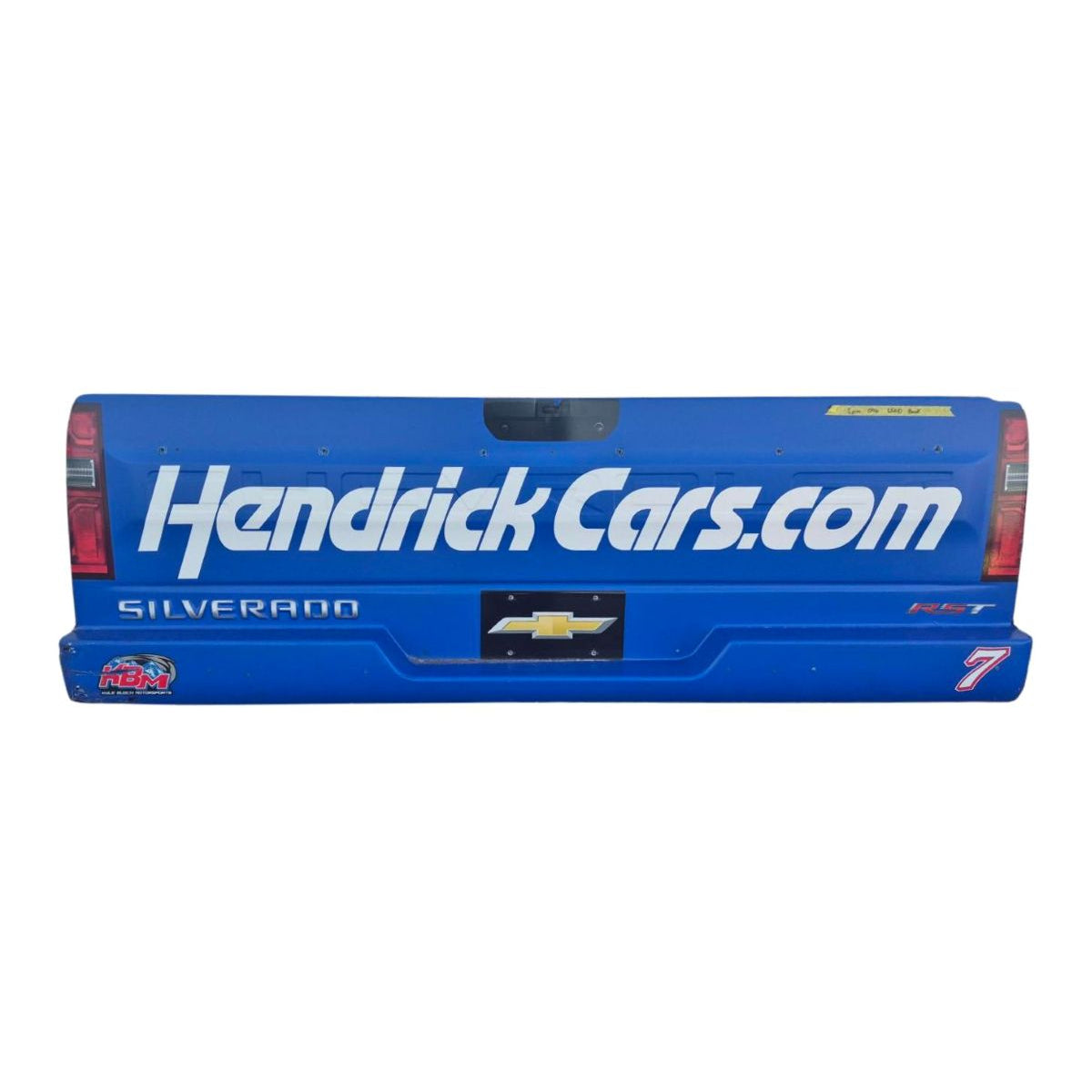 Race Used 2026 Chase Elliott #7 HendrickCars.com Spire Motorsports Truck Rear Bumper - North Wilkesboro, Top 10, P.7