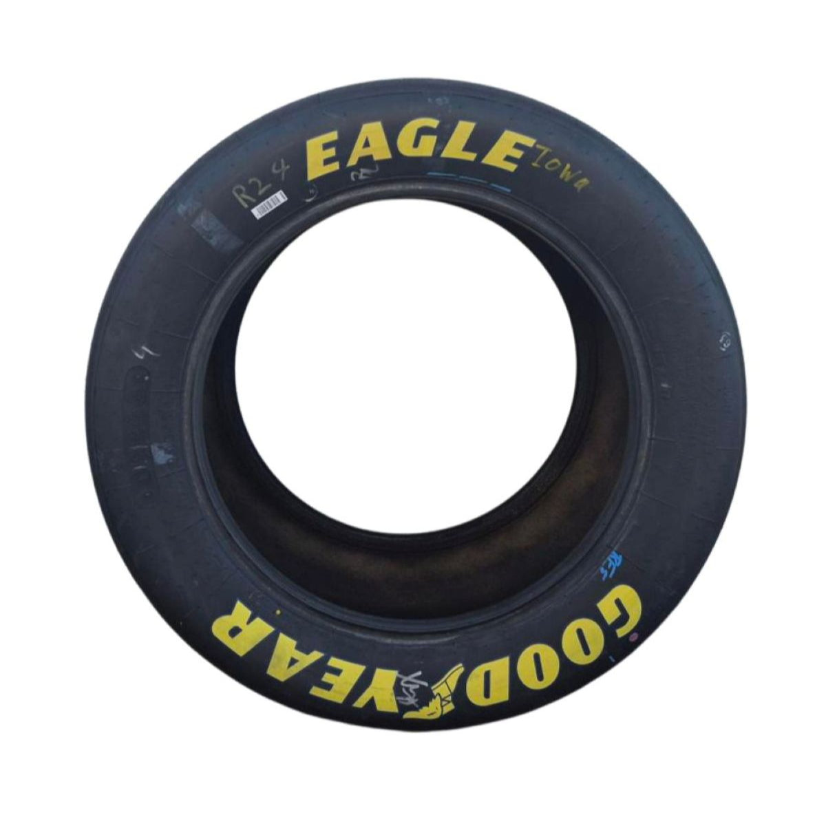 Race Used 2026 William Byron Raptor Tire - Iowa, Top 10, P.9
