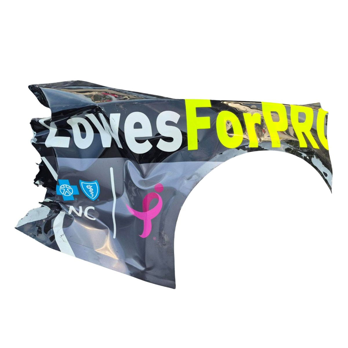 Race Used 2018 Jimmie Johnson #48 Lowe's For Pros Right Rear Quarter Panel - Inaugural Charlotte Roval, Final Playoff Apperance