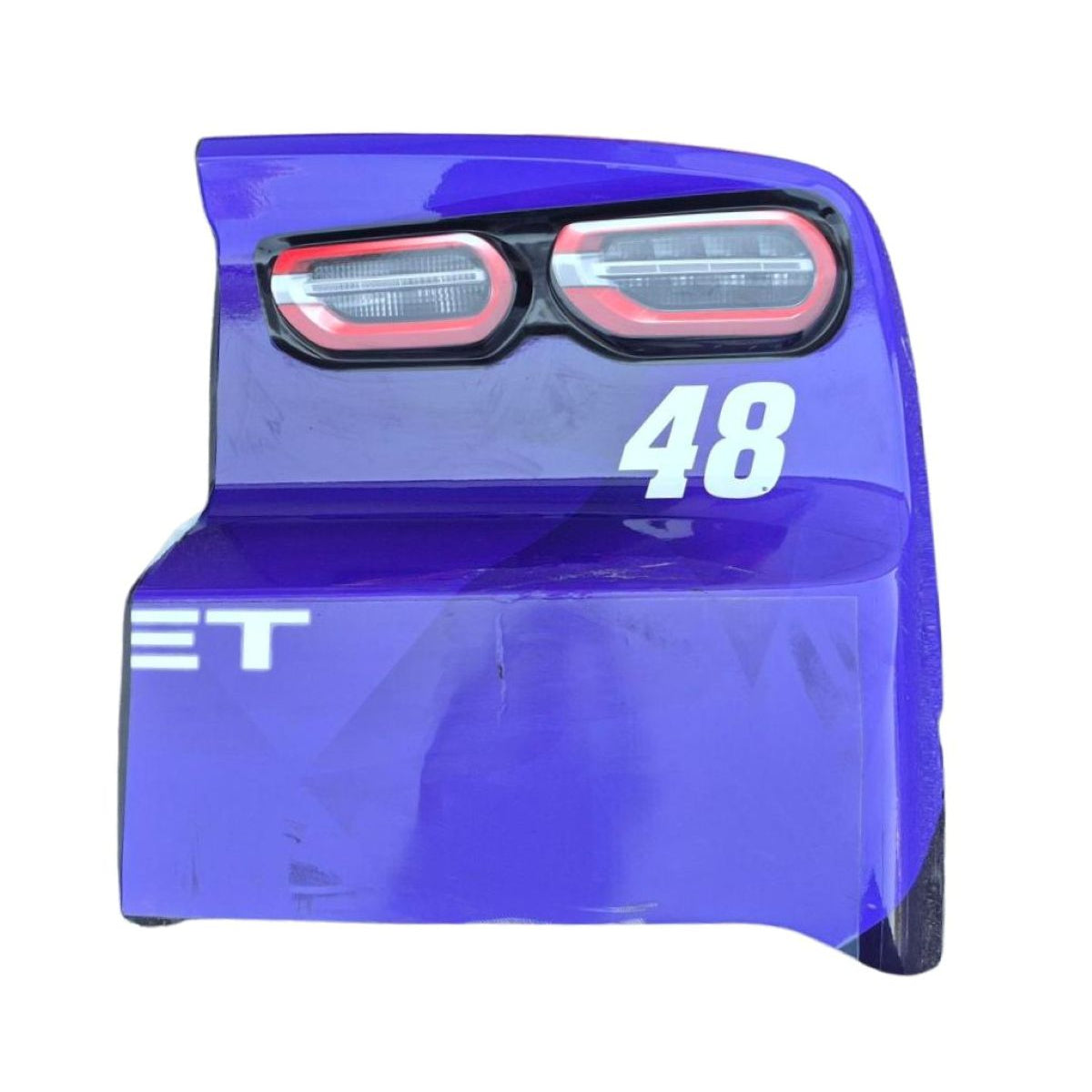Race Used 2026 Alex Bowman #48 Ally Right Rear Bumper - Daytona 2, Top 10, P.8