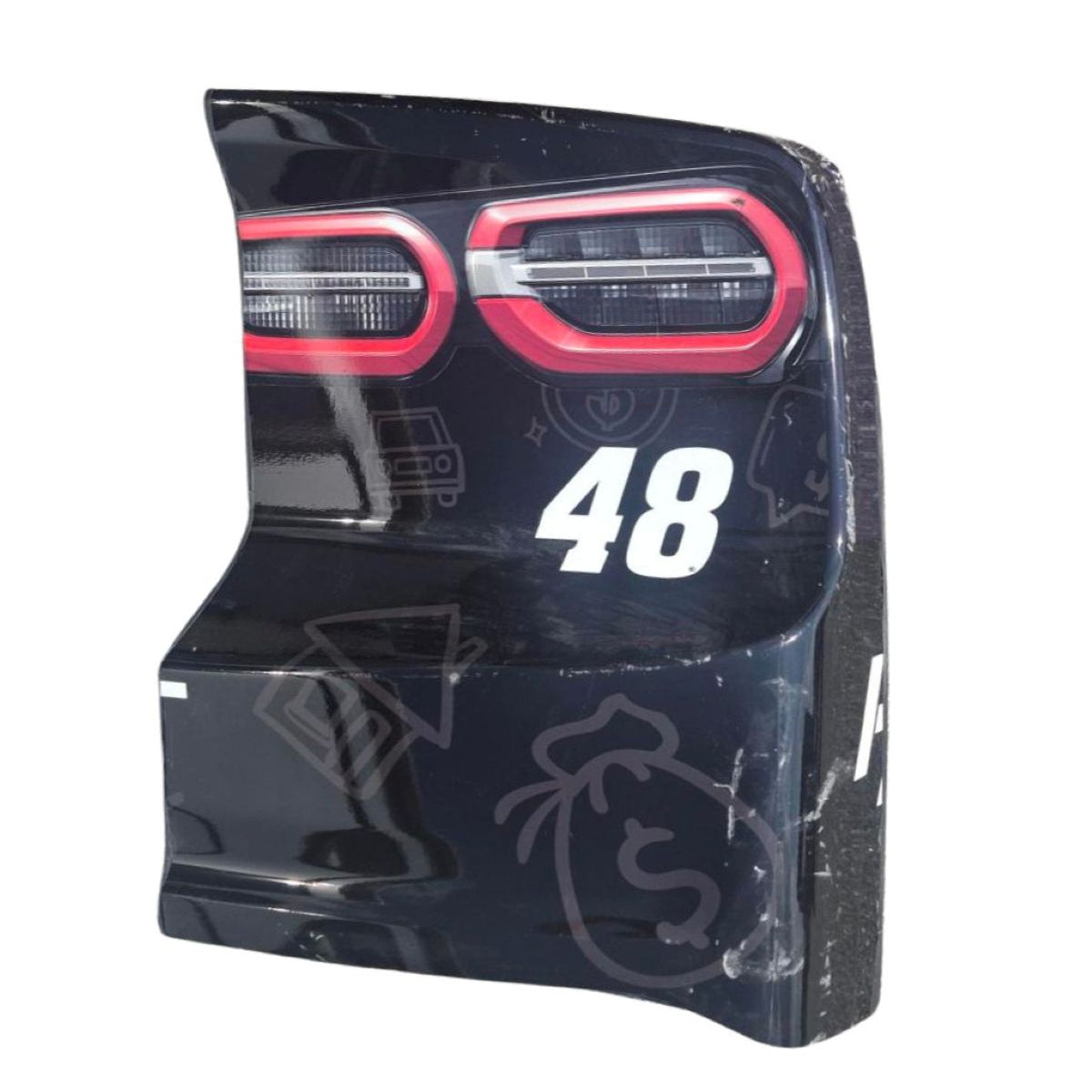 Race Used 2025 Alex Bowman #48 Ally Right Rear Bumper - World Wide Technology Raceway