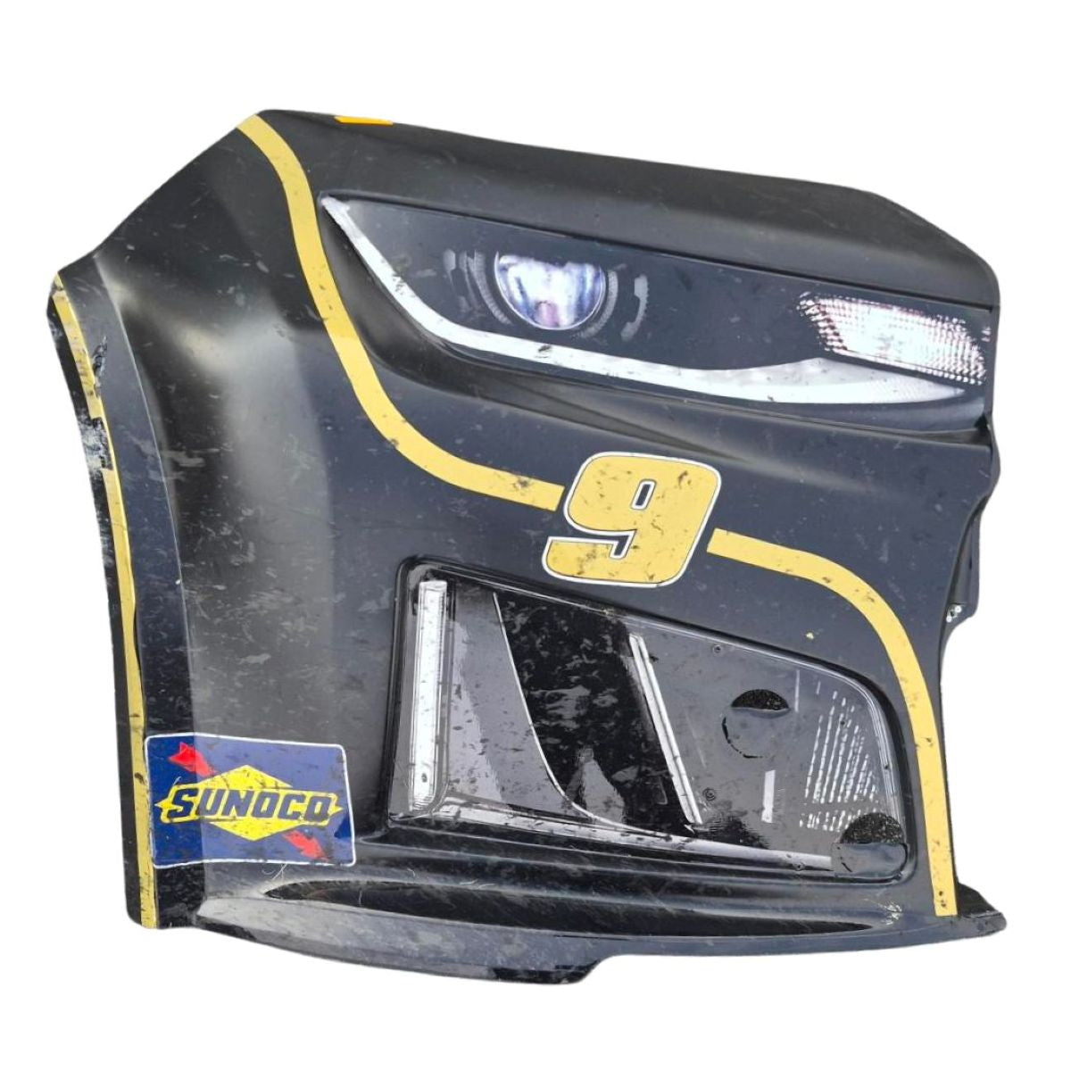 Race Used 2026 Chase Elliott #9 NAPA Gold Filters Right Front Nose - Bristol 2