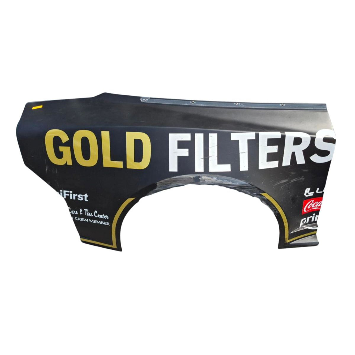 Race Used 2026 Chase Elliott #9 NAPA Gold Filters Right Rear Quarter Panel - Bristol 2