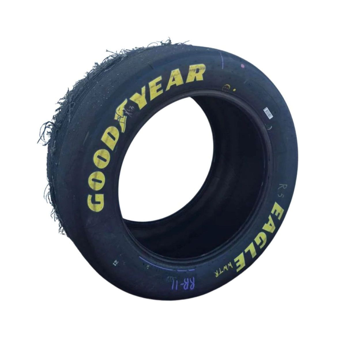 Race Used 2026 Kyle Larson HendrickCars.com Right Rear Victory Lane Tire - St. Louis, Win