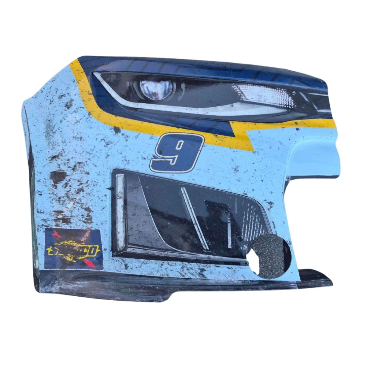Race Used 2026 Chase Elliott #9 Kelley Blue Book 100 Years Right Front Nose - Phoenix 2, P.3