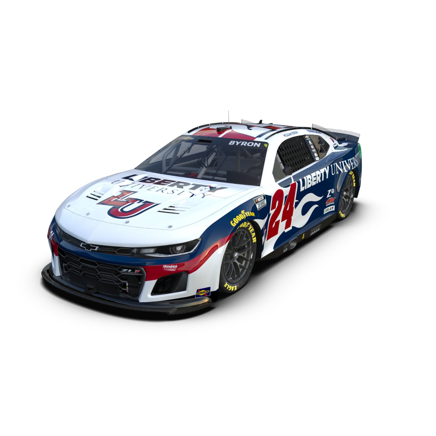 William Byron #24 2025 Liberty University 1:24 ELITE Die-Cast