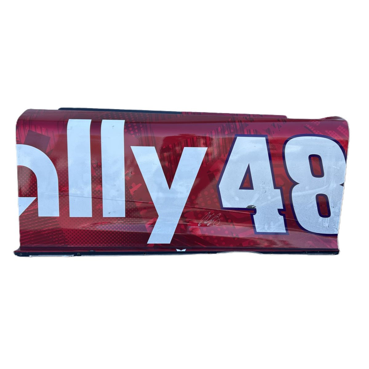 AUTOGRAPHED Race Used 2024 Alex Bowman #48 Ally Ruby Right Side Door - Martinsville 1