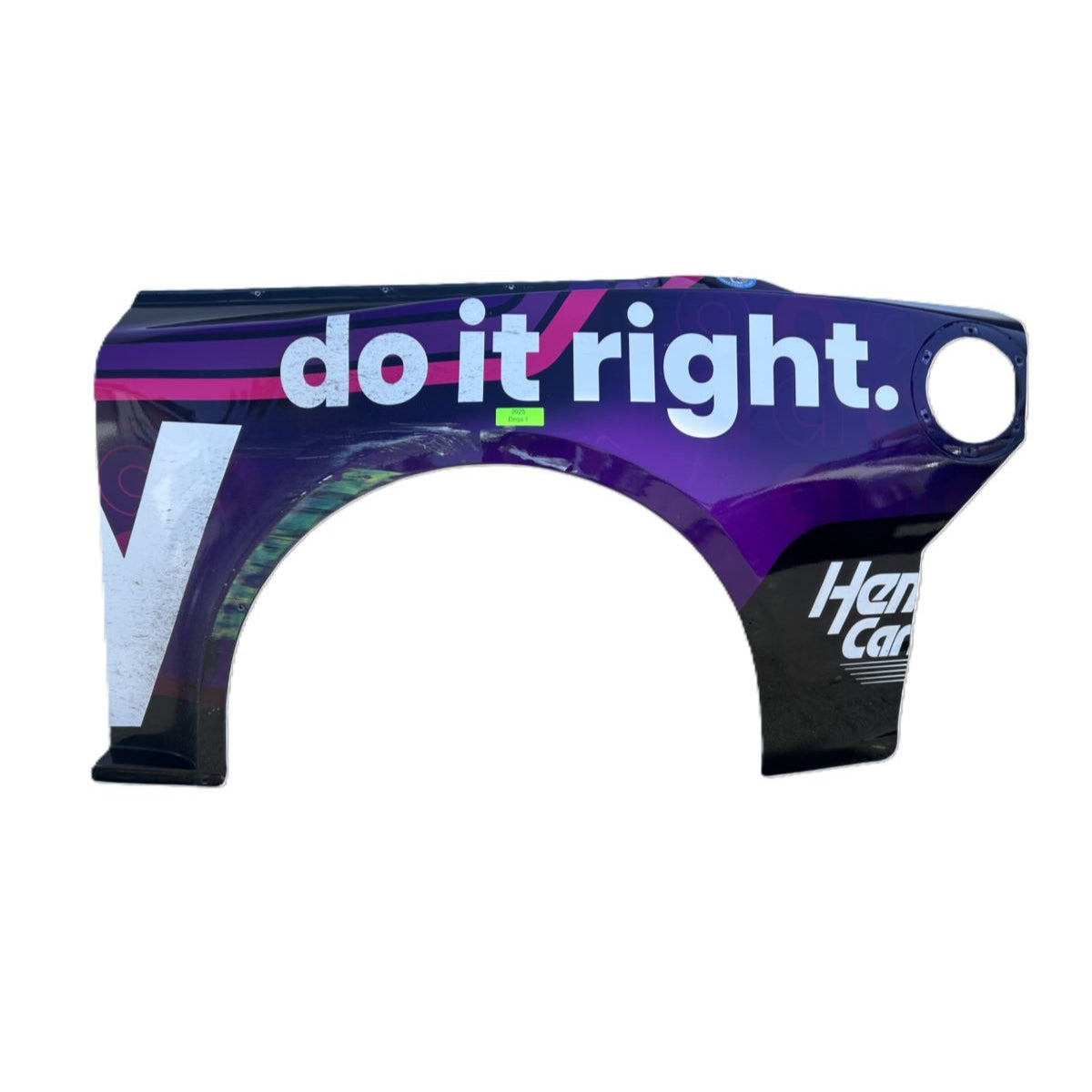 Race Used 2025 Alex Bowman #48 Ally Left Rear Quarter Panel - Talladega 1