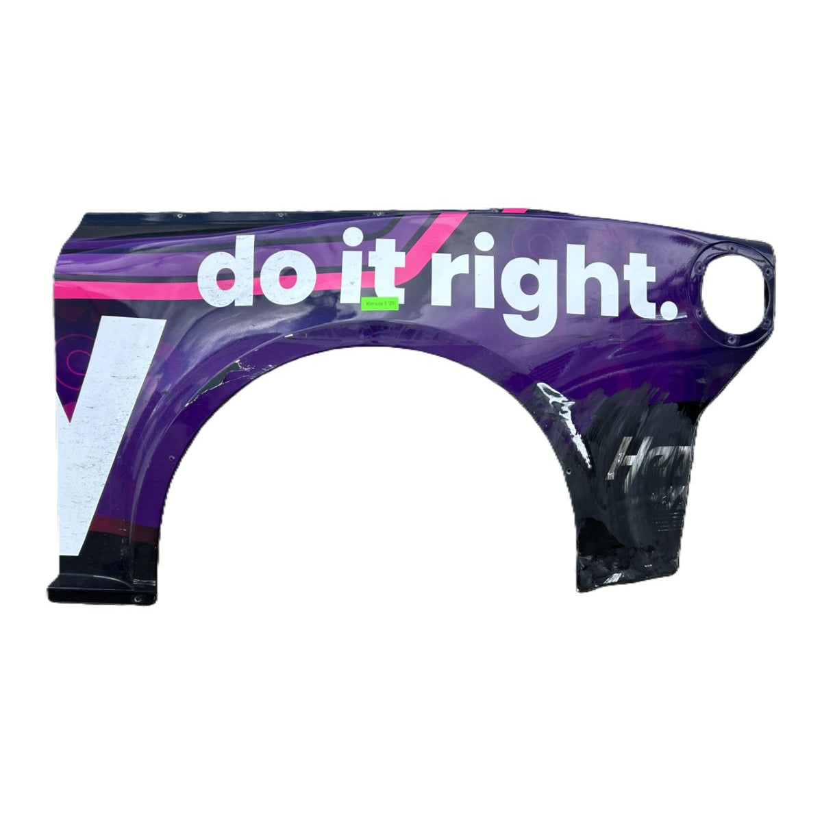 Race Used 2025 Alex Bowman #48 Ally Left Rear Quarter Panel - Kansas 1