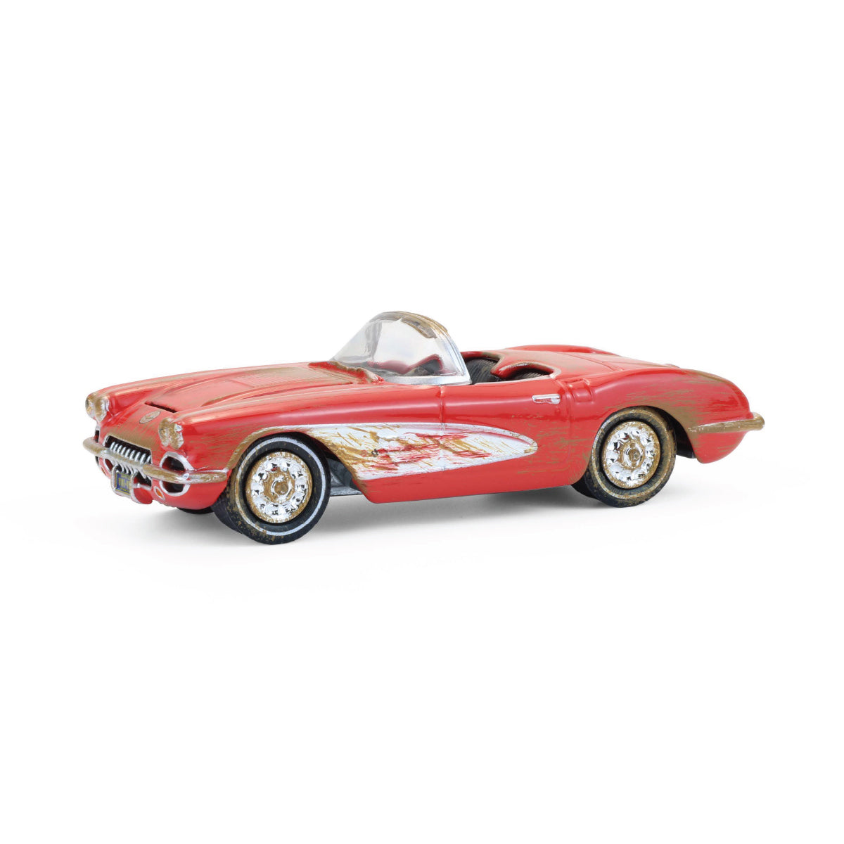 Miniature Chevrolet Corvette 1958 - Solido 1/12 - Avec Boîte Vitrine - Bon État