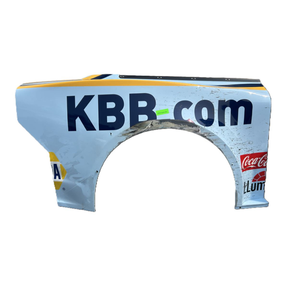 Race Used 2025 Chase Elliott #9 Kelley Blue Book Right Rear Quarter Panel - Nashville